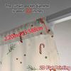 2Pcs,Curtains Christmas Branch Candy (3) Modern Pattern Curtains Polyester Curtains Festive For Bedroom, Living Room, Office