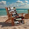 Custom Name Ultra-Soft Beach Towel with Fast & Furious Theme,Ideal for Pool - Camping, Diving - Perfect Travel Essential, Vibrant Beach Towel.