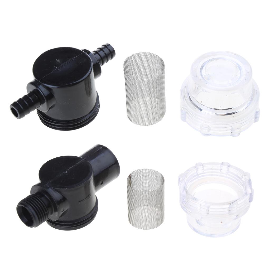 Water Pump Strainer 1/2Inch Hose Barb In-Line Strainer Twist-On Sprayer Filter for Water Pump RVs Campers Boats