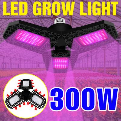 220V Full Spectrum LED Plant Lamp Hydroponics Growing Lights E27 Flower Seeds 100W 200W 300W LED Panel Indoor Lighting Grow Tent