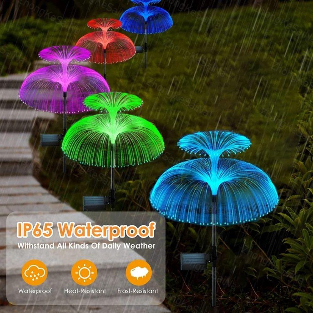 Waterproof Outdoor Solar Light 1/2/3/5 Layer Jellyfish Lawn Light  Yard/Pathway Decor