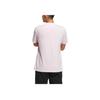 Adidas Neo Solid Color Crew Neck Sports T-Shirt Unisex Tops Clear-Pink HS6815