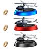LANGJING Solar Car Air Freshener Perfume Helicopter Interior Decoration Rotating Aromatherapy Perfume Diffuser
