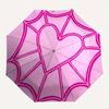 1pc Heart Pattern Folding Umbrella , 8 Ribs Casual Durable Lightweight Portable Travelling Umbrella For Men & Women yy250728090
