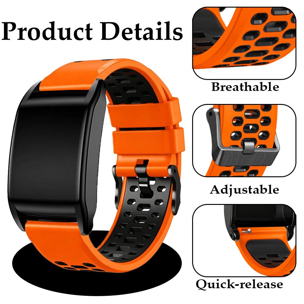 Stilvolles Silikon-Ersatzarmband für WHOOP 5.0 und Whoop 5.0MG Tracker Flexibles atmungsaktives verstellbares Armband Mehrere Farben
