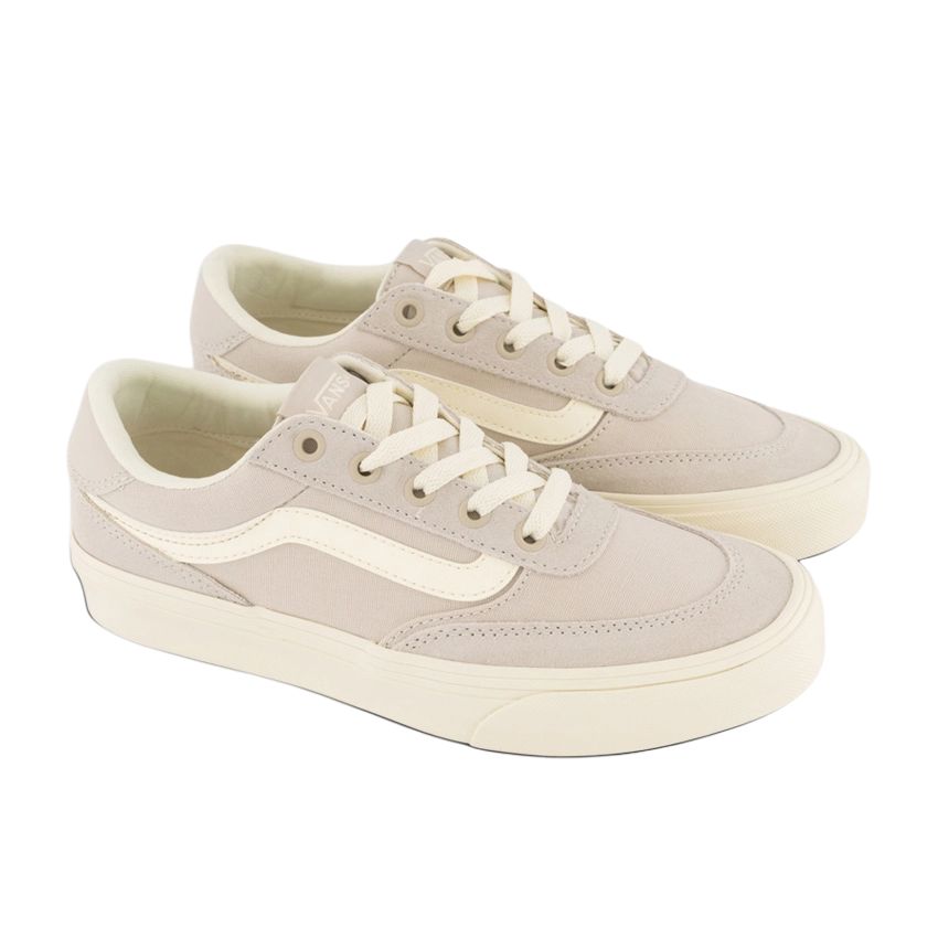 Vans Brooklyn LS Versatile Comfortable Low-Top Skate Shoes Women Sneaker Gray VN000D7UEN9