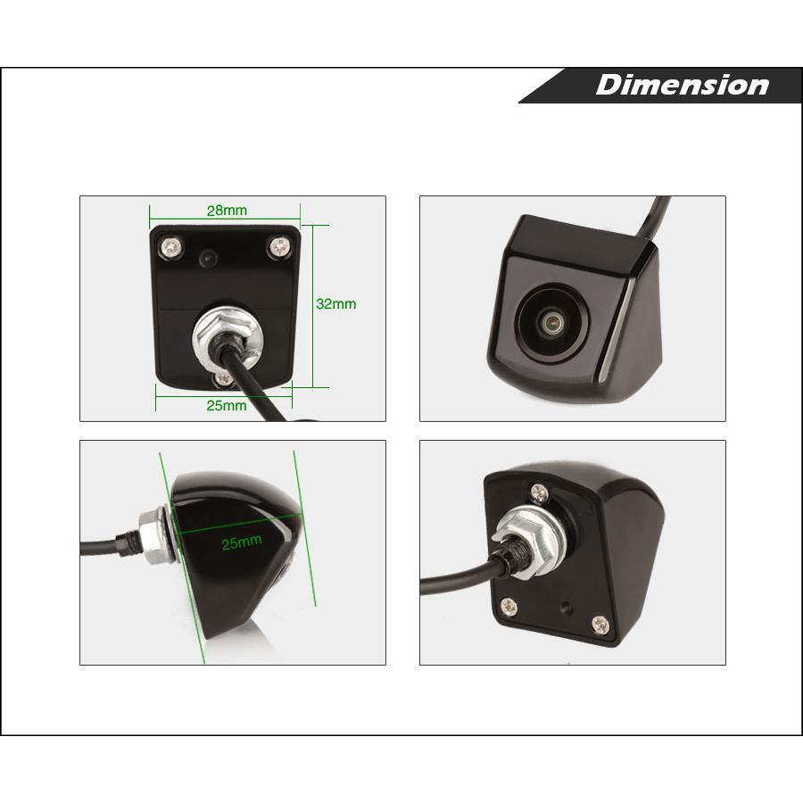 EU Stock Erisin ES586 AHD 1080P 150 Degree Waterproof Night View Reverse Backup Camera