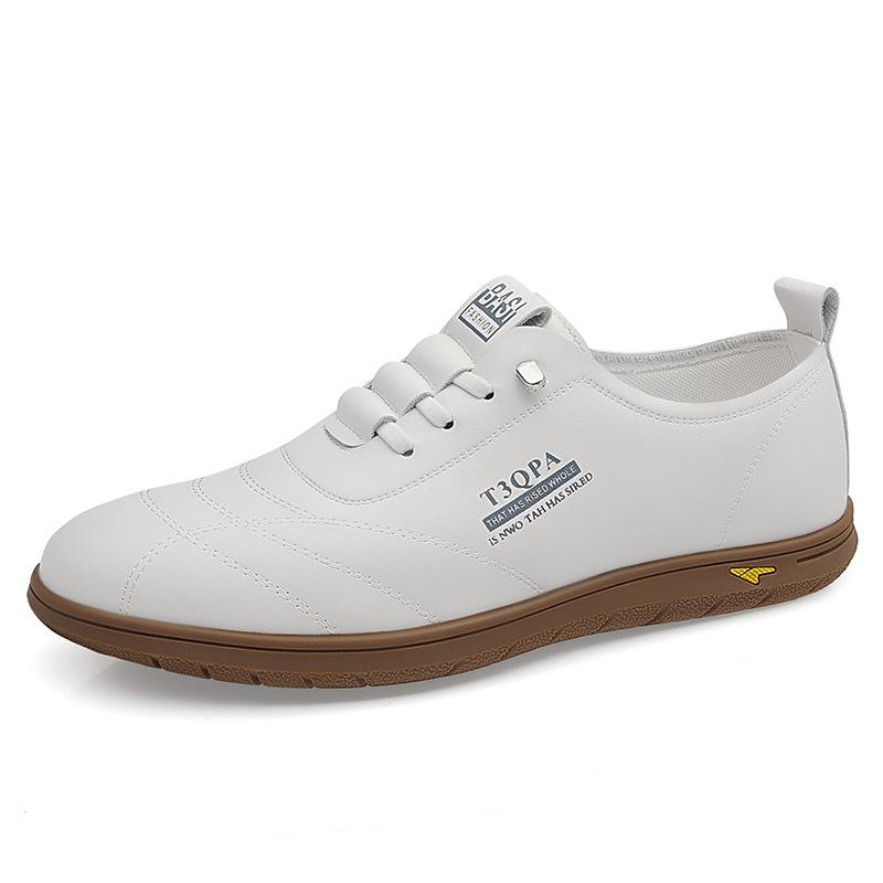 Frühling/Herbst/Sommer Neue Freizeitschuhe für Herren Atmungsaktive Kleine Weiße Schuhe Weiche Sohle Weiches Obermaterial Abriebfeste Sportschuhe