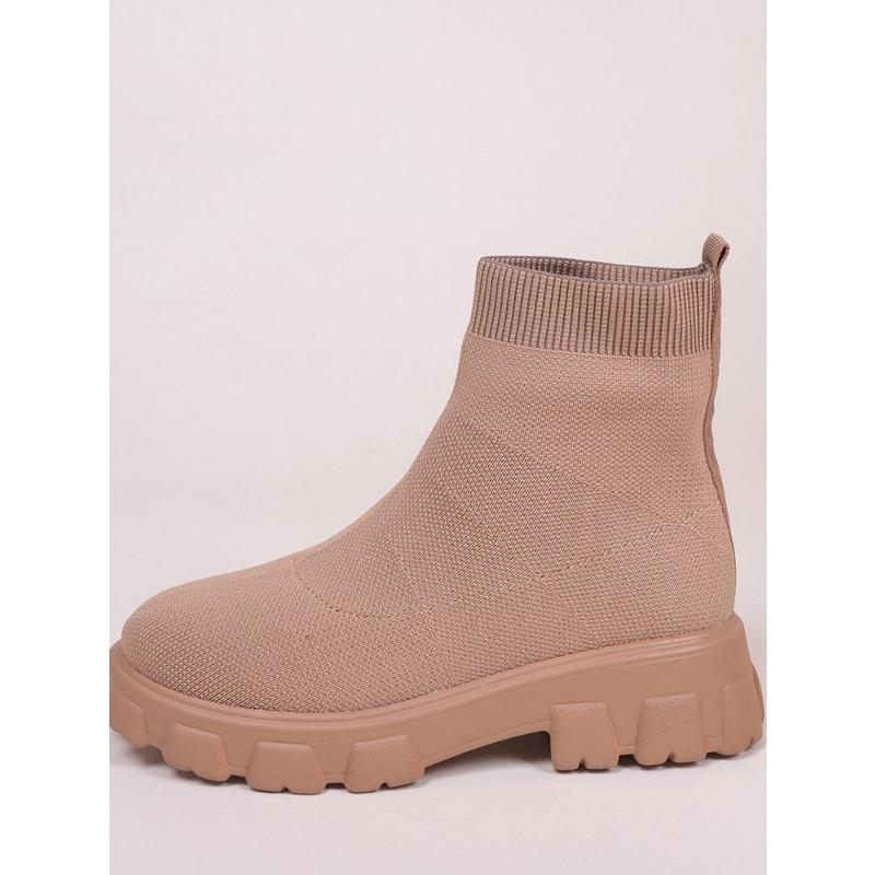 Thick Soled Fly Woven Mesh Short Tube Socks for Women, Plus Size Couple, High Top Fly Woven Boots