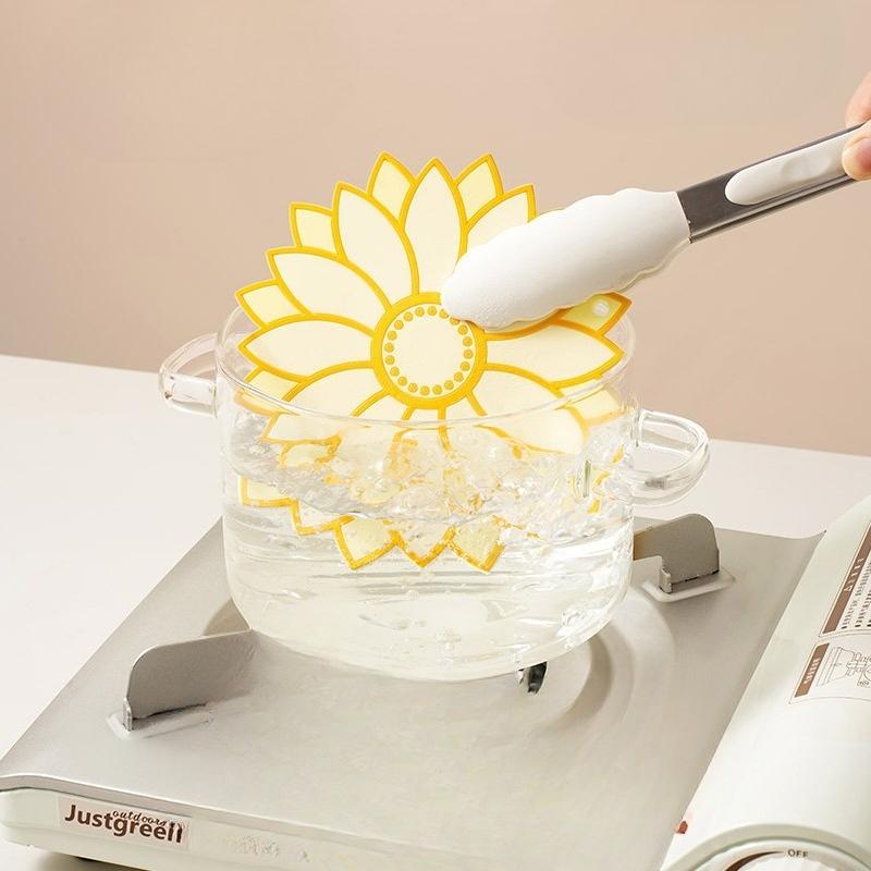 Soft Rubber Heat Insulation Pads, Table Heat Insulation Pads, Bowl Pads, High-temperature Resistant and Scalding Pot Coasters