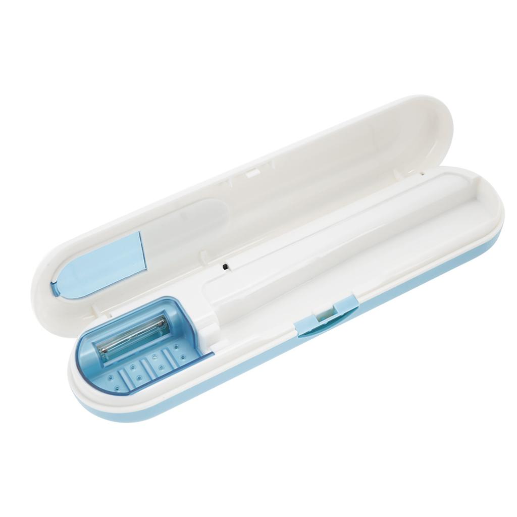 UV Toothbrush Sterilizer Box Portable Toothbrush Head Clean Disinfection Sanitizer Blue