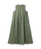Er Er Pleated Detail Dress Khaki