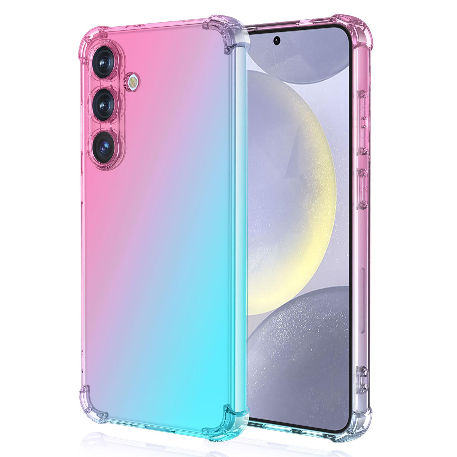 For Samsung Galaxy S25+ Case Gradient Color TPU Phone Case Anti-Drop Phone Cover