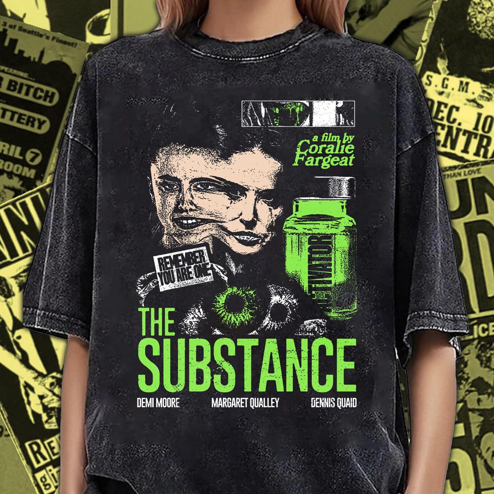 Vintage The Substance Movie T-Shirt, Unisex Graphic Tee SUB001 XL