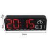 For Cooking For Exercise Digital Wall Clock Automatic Brightness Dimmer Date And Week Display Dual Alarm Function