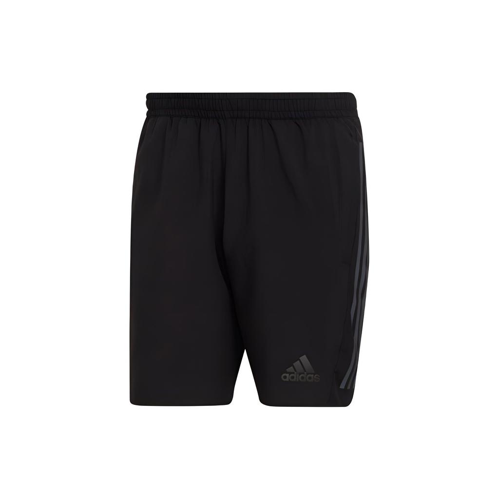 Adidas Solid Color Striped Logo Sports Shorts Men shorts Black HE2468