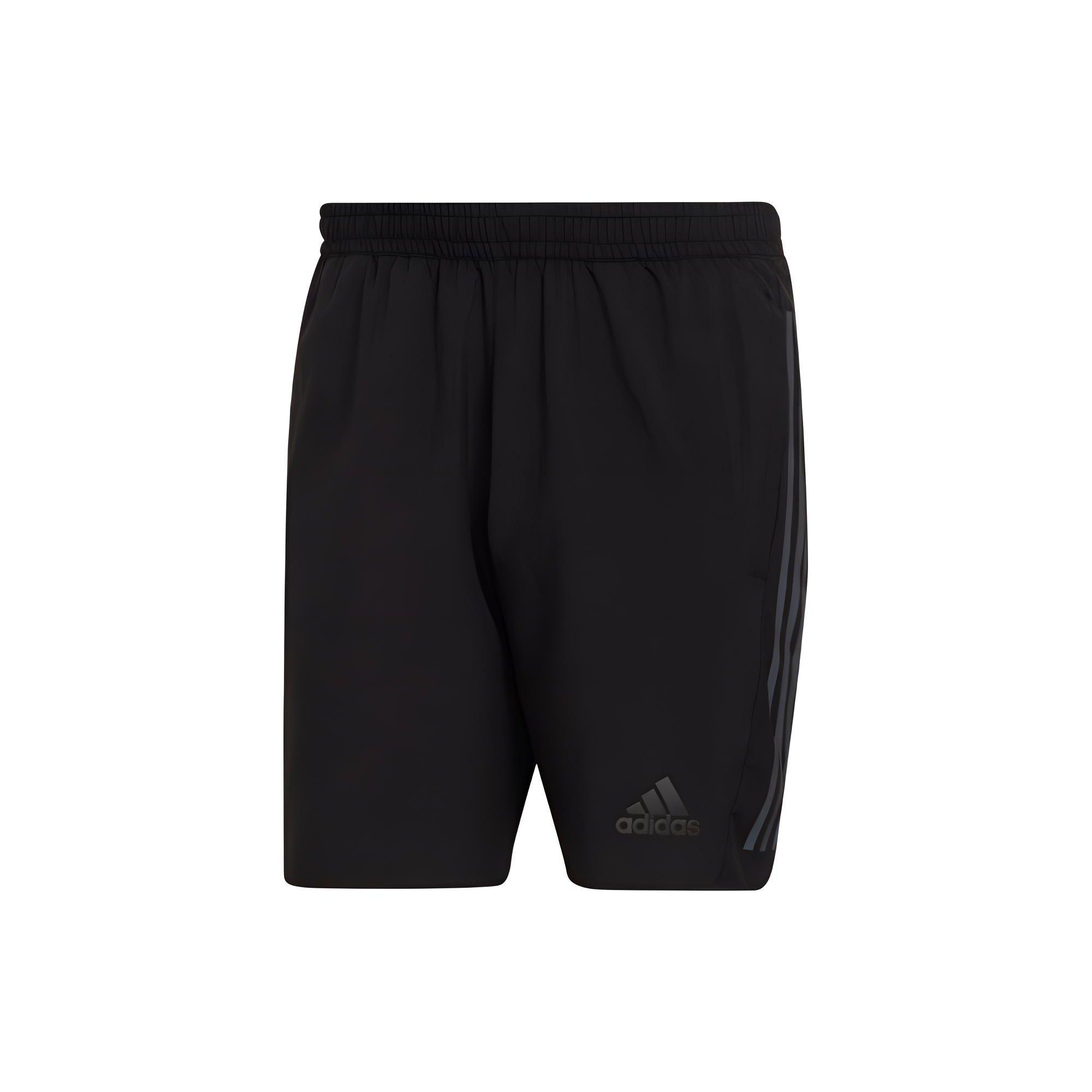 

Adidas Solid Color Striped Logo Sports Shorts Men shorts Black HE2468 L