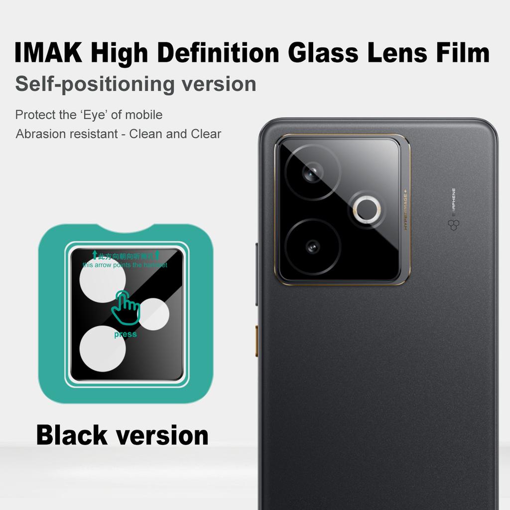 For Realme GT7 5G China Glass IMAK High Definition Glass Lens Film Black Version
