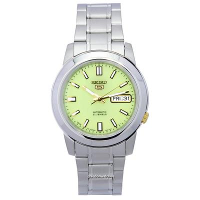Refurbished Seiko 5 Stainless Steel Green Dial Automatic SNKK19 SNKK19J1 SNKK19J Men's Watch