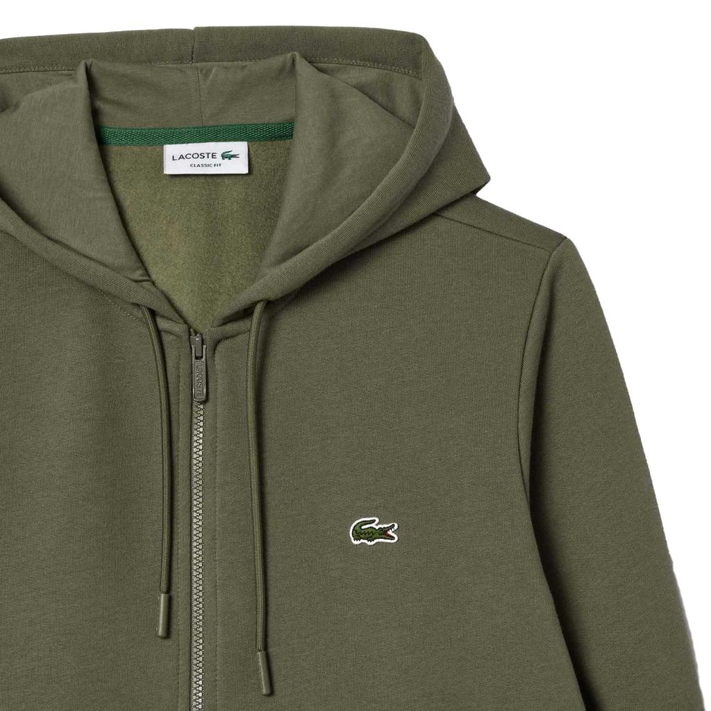 Lacoste Mens Fleece Full Zip Hoodie