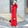 Winter Style Down Padded Jacket Women Western Style Korean Style Slim Long Section Over The Knee Thick Warmth Large Padded Jacket
