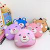Shell Childrens Backpack Cartoon Bear Snacks Bag Waterproof Stationery Storage