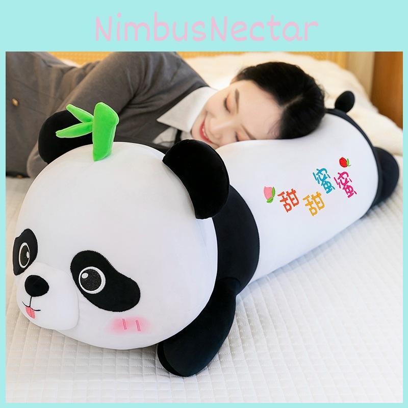 Doll Plush Panda Sleeping Buddy Birthday Gift Pillow Cartoon Decoration Bedroom