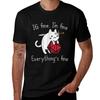 Its Fine Im Fine Everything Is Fine Funny Meme Cat Gift Tshirt Plus Size Comfort Fit Tee