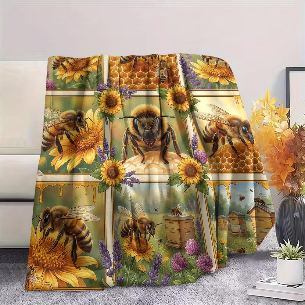 Animal Pattern Frame Print Flannel Blanket High quality Comfortable for All Seasons Home Decor Warmth and Comfort Perfect for Christmas Gifts