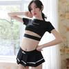Sex Underwear Uniform Black Pure School Girl Clothing Breast Large Size Sexy Mini Skirt Uniform Temptation Pure Desire Suit