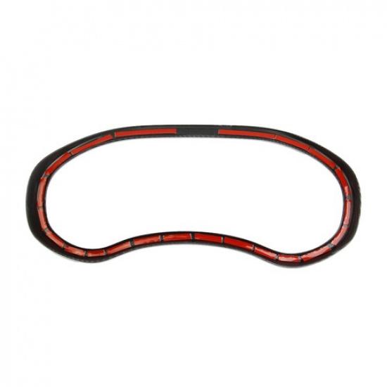 Carbon Fiber style inner Dashboard Frame Trim Cover for Dodge Durango -2024