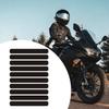 Reflective Sticker Black Easy To Install Decoration Decal for Helmet Laptop Car