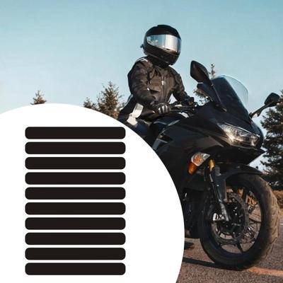 Reflektierender Aufkleber Schwarz Einfach zu Installieren Dekoration Decal für Helm Laptop Auto