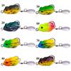 8PCS 2.5cm-3.4gNew model of frog lure, shiny lure, soft frog lure, micro-frog lure, toad-shaped fishing lure