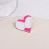 Stylish Enamel Heart Shaped Brooch Creative Alloy Badge For Bags And Accessories