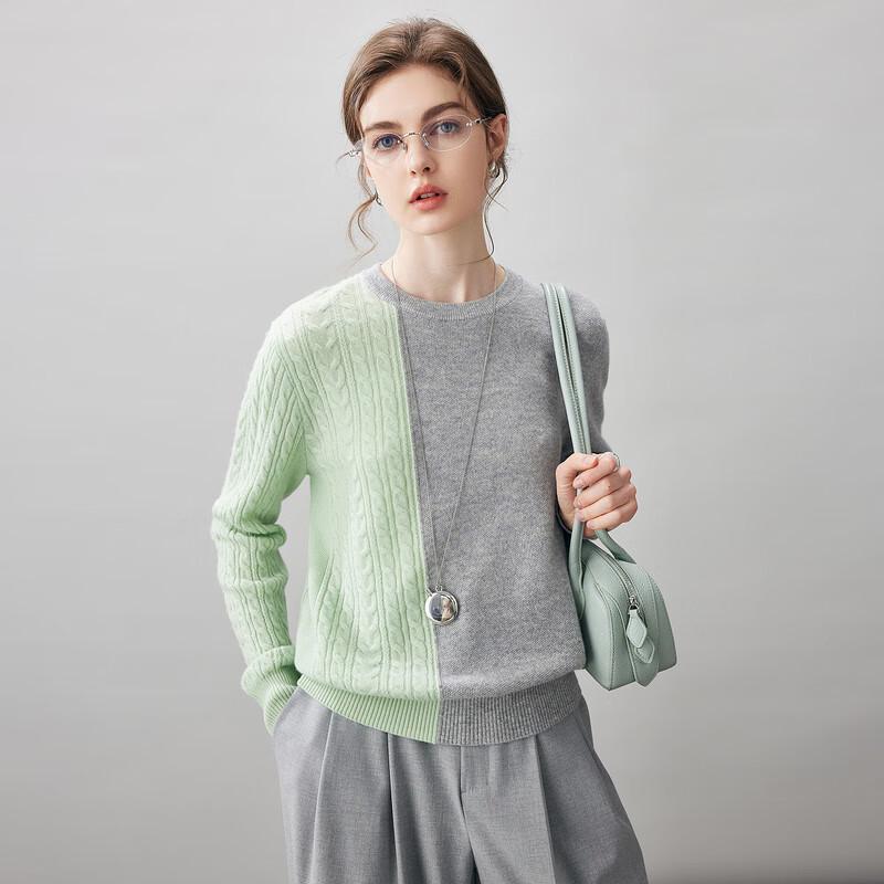 Comon Boca Women's 100% Cashmere Round Neck Sweater