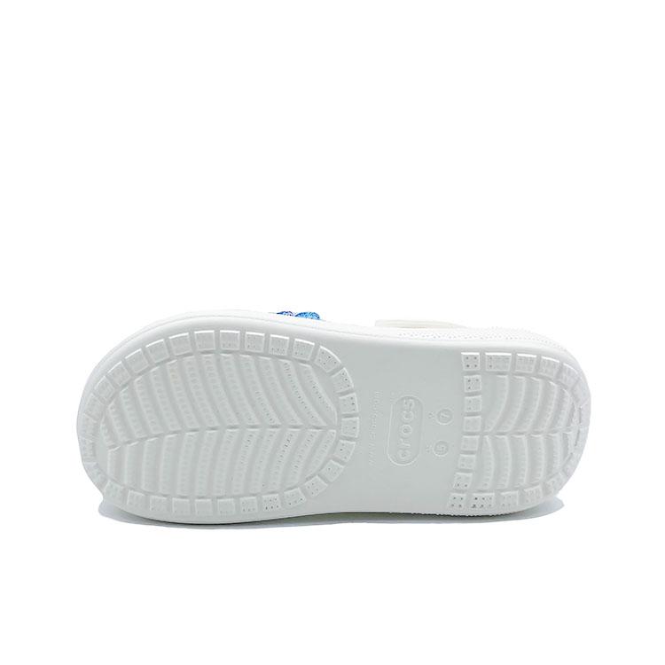 Crocs Baya Platform Clog Butterfly Love Flower Girly School Style Beach EVA Hole Shoes Unisex White