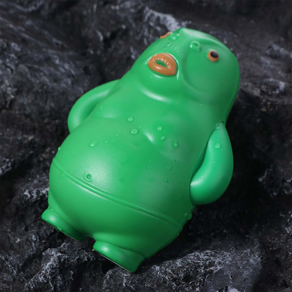 Spray Water Green Head Fish Bath Toys Press Type Swimming Water Toys  Kids Gifts