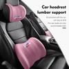 Memory Foam Car Logo Seat Headrest Lumbar Support Neck Cushion Accessories For BMW X1 X3 X4 X5 X7 G20 G38 F20 F39 F48 E46 E60