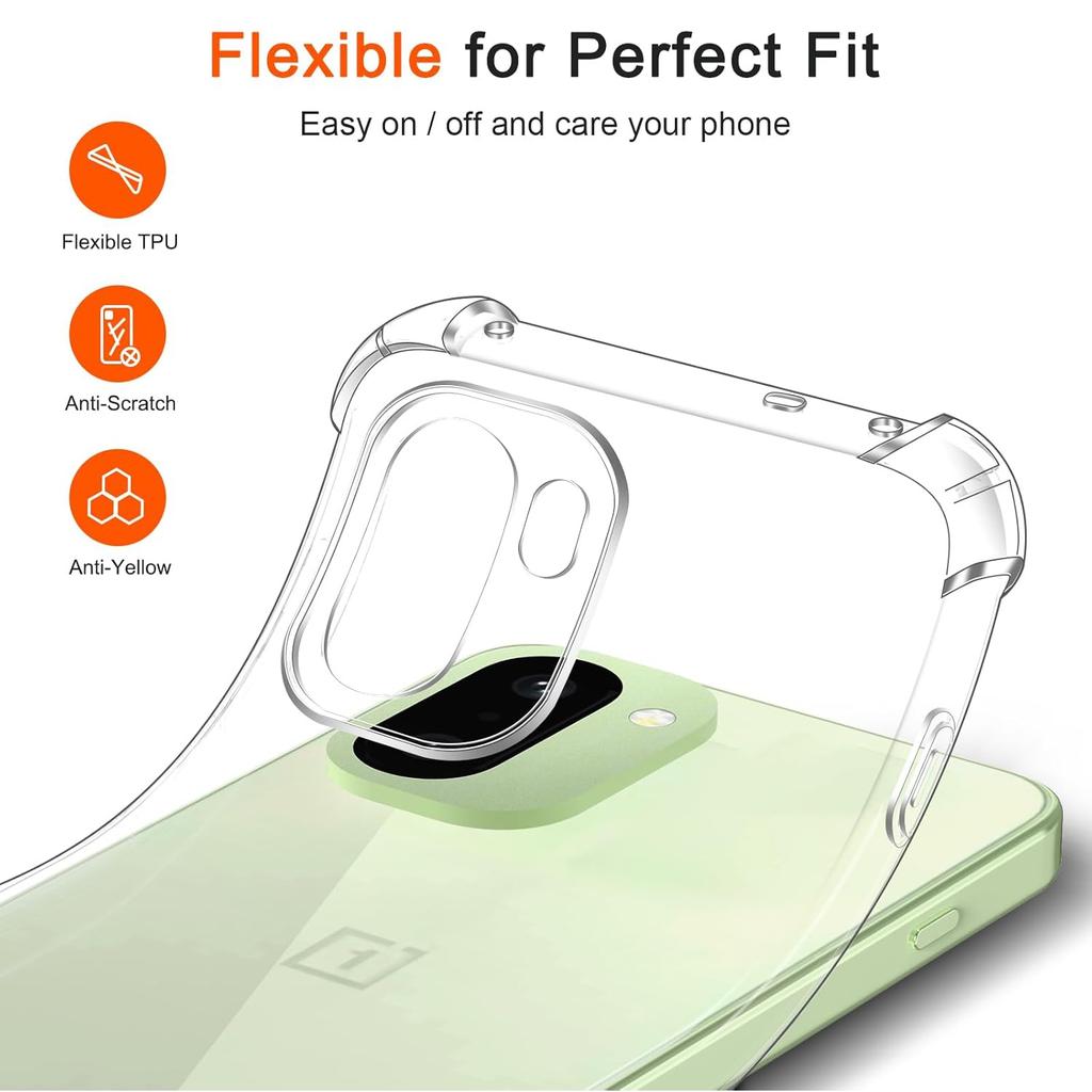Vier-Ecken stoßfestes TPU für OnePlus 15R One Plus 15 Schutzhülle Transparente Rückschale Rahmen