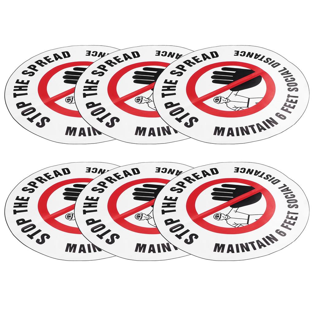 2 Sätze Social Distancing Schild Abstand halten Wandaufkleber für Zuhause Supermarkt Öffentlicher Ort