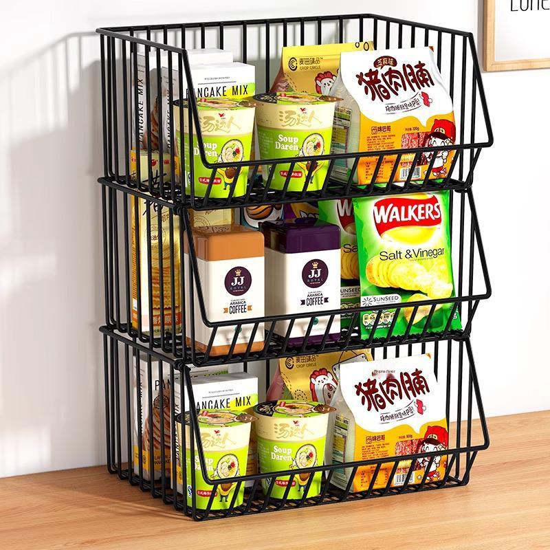 Multilayer Snack & Drink Storage Rack for Kitchen & Dining Table, Living Room & Tabletop Fruit Organizer