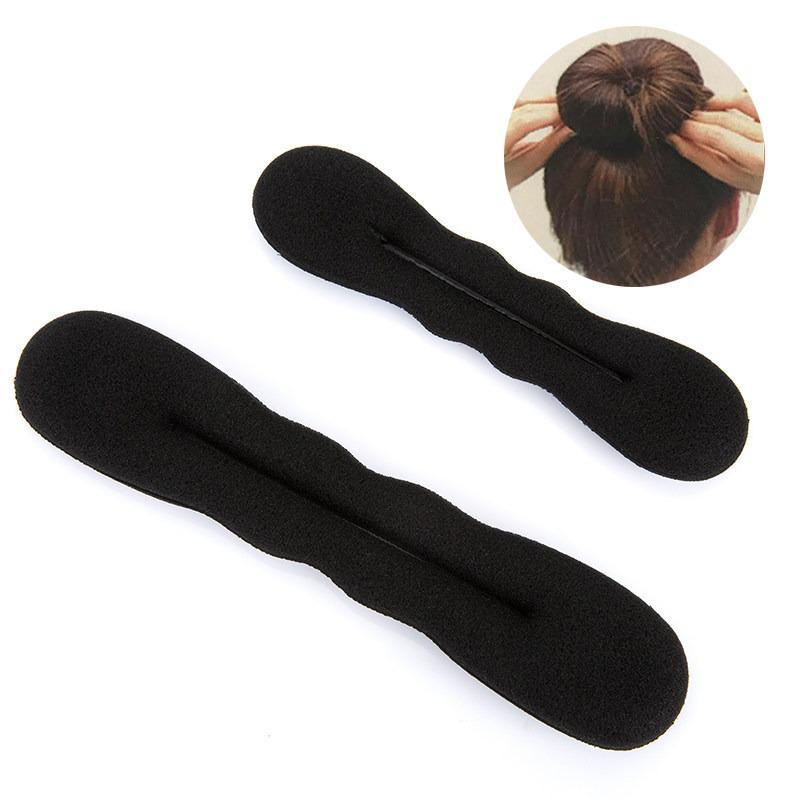 Esponja espesa versátil para peinados con moños y rizados - Accesorio para el cabello de mujer