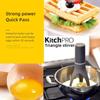 Triangle Pan Stirrer Automatic Egg Beater Multifunction Foods Stirrer Dishwasher Safe Battery Operated for Cooking Baking