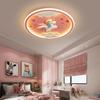 Children's bedroom ceiling light LED circular ceiling light creative fighter jet boy and girl cute airplane room decoration