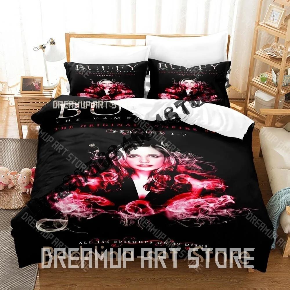 3D-Druck Buffy – Im Bann der Dämonen Bettwäsche-Set Einzelbett Twin Full Queen King Size Bettwäsche-Set Erwachsener Kinderzimmer Bettbezug-Sets