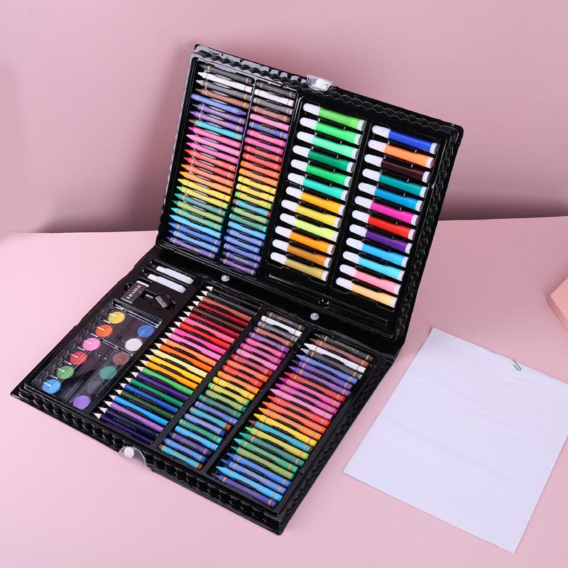 208 Watercolor Pen Set with 150 Brushes - Children's Day Painting Set, Colored Pen Gift for Kids