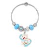 Doraemon Kristallperlenarmband mit Karte Cartoon-Anhänger zum Verschenken