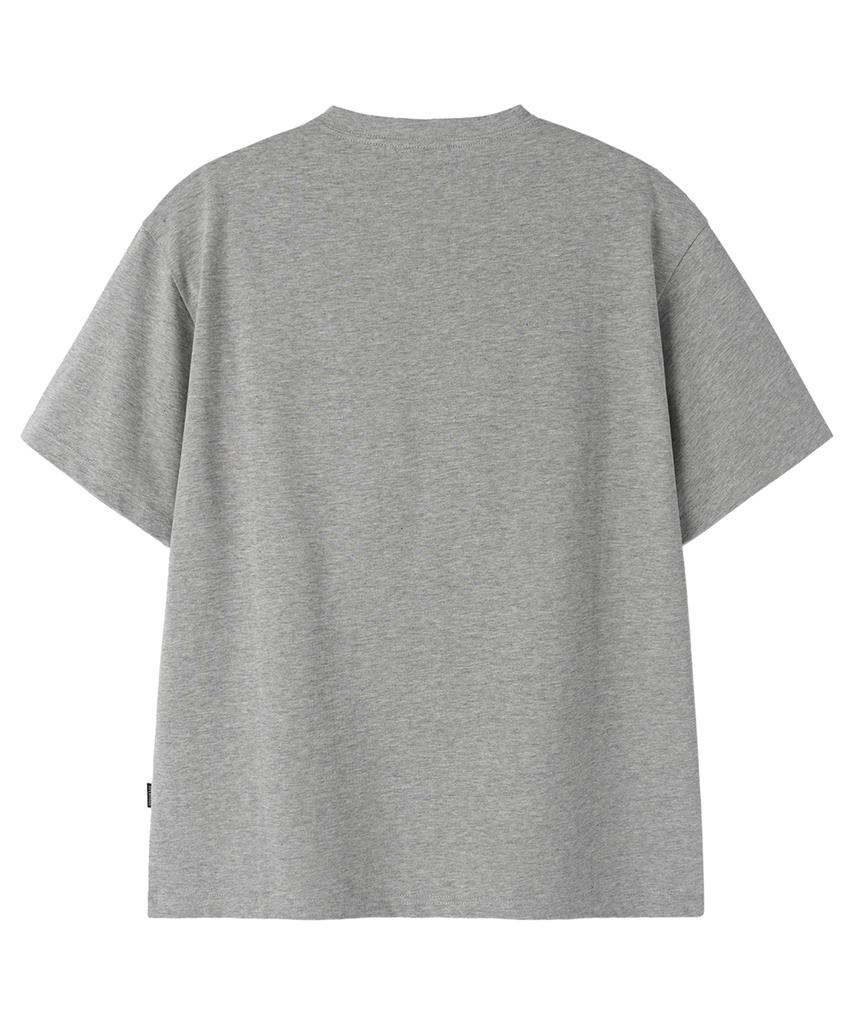 Opeunyadeu(Owai) American Heart Print Tee - Melange