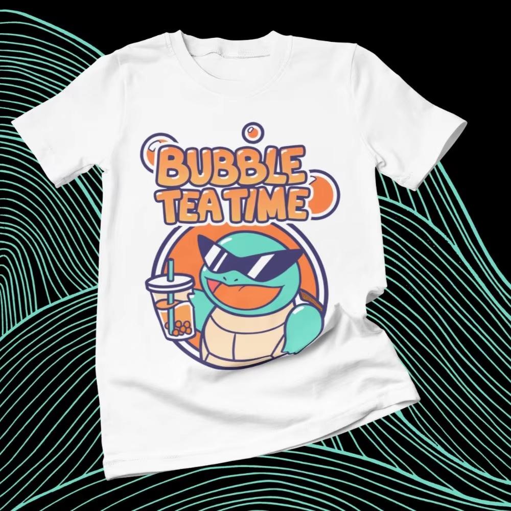 

Anime Pokémon Squirtle Printed Tshirt Unisexs and Womens Tshirt Unisexs Tops Harajuku Y2K Tshirt 2026 Summer New Tee Streetwear S
